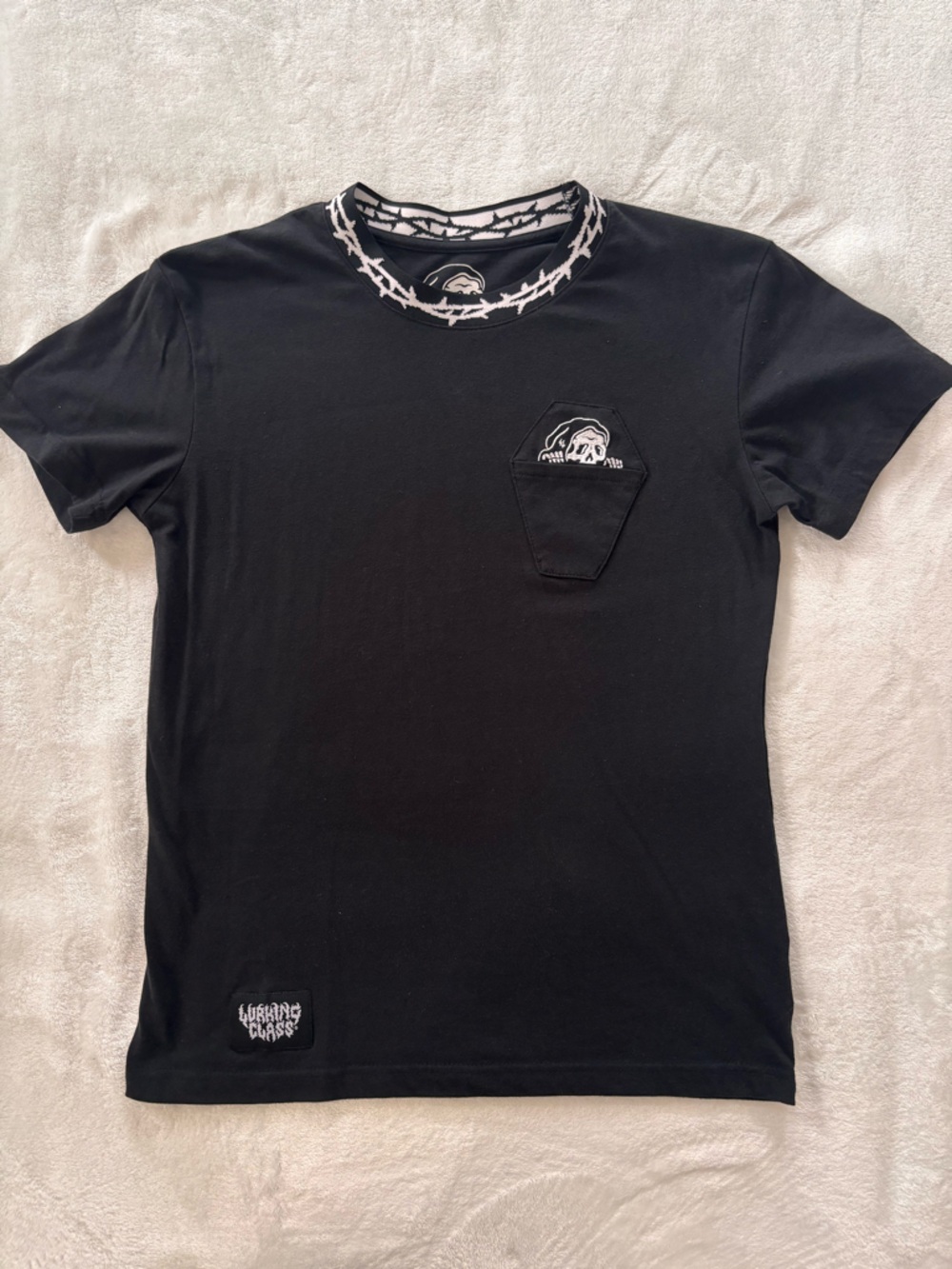 Lurking Class by Sketchy Tank barbed wire coffin t shirt